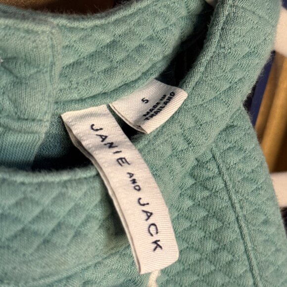 Jane & Jack Green Textured Ruffle Dress Toddler Girl 3T - Picture 4 of 5